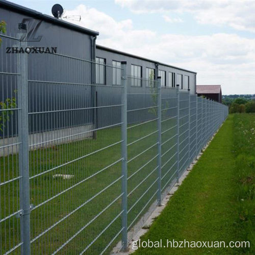 Wire Mesh Fencing High Security 6/5/6 Double Wire Fence Factory